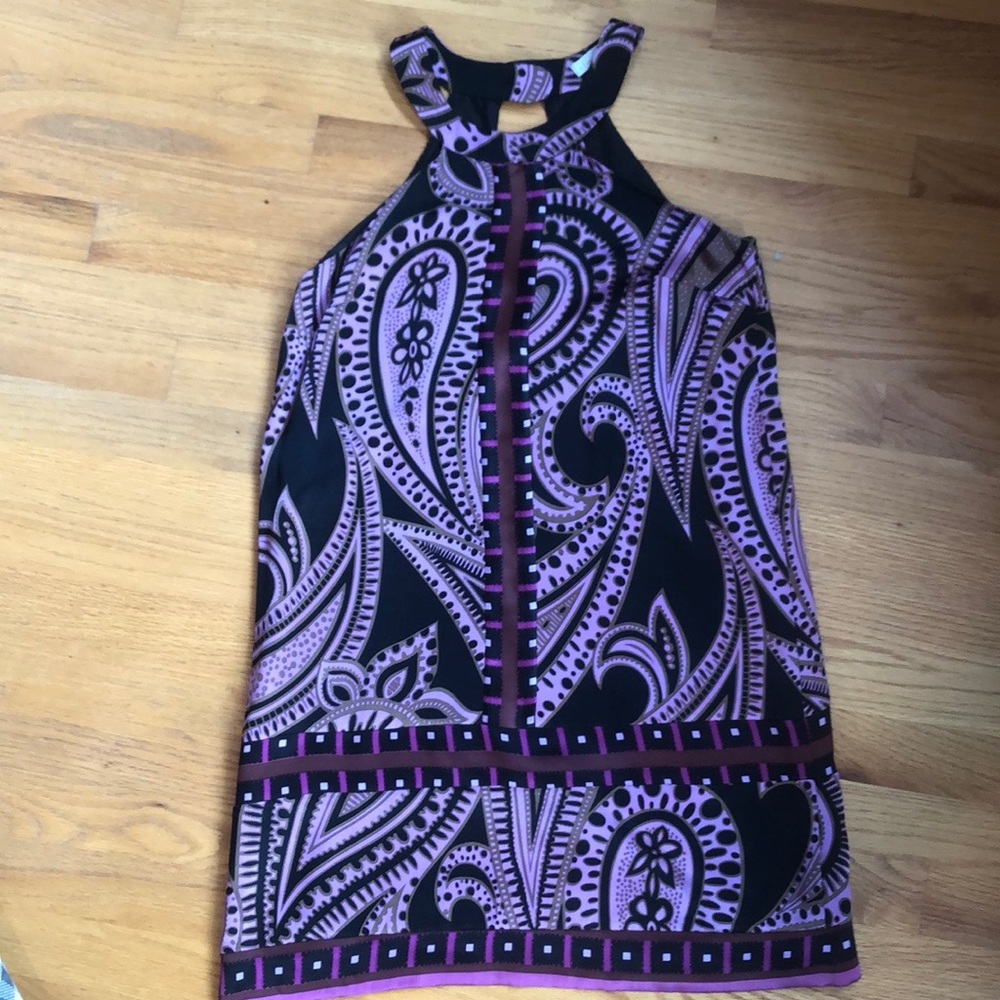 Purple/Black Paisley Silk Alice & Tricia dress